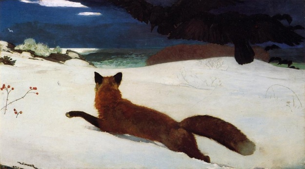 Winslow Homer's "Fox Hunt," painted on Prouts Neck